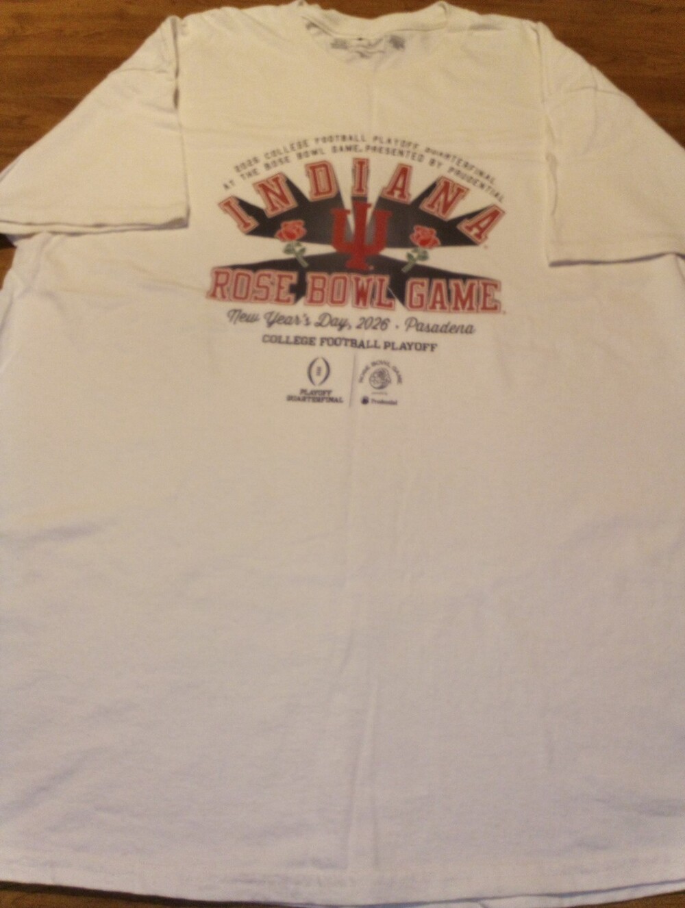 Indiana Hoosiers 2026 Rose Bowl Game Original Retro Brand Cream XL T-Shirt